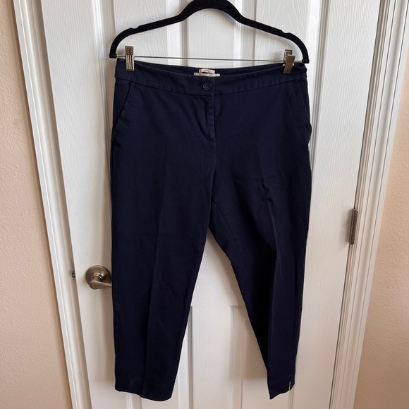 Talbots Curvy Ankle‎ Pants Cropped Career Casual Blue Size 10P - Picture 1 of 9